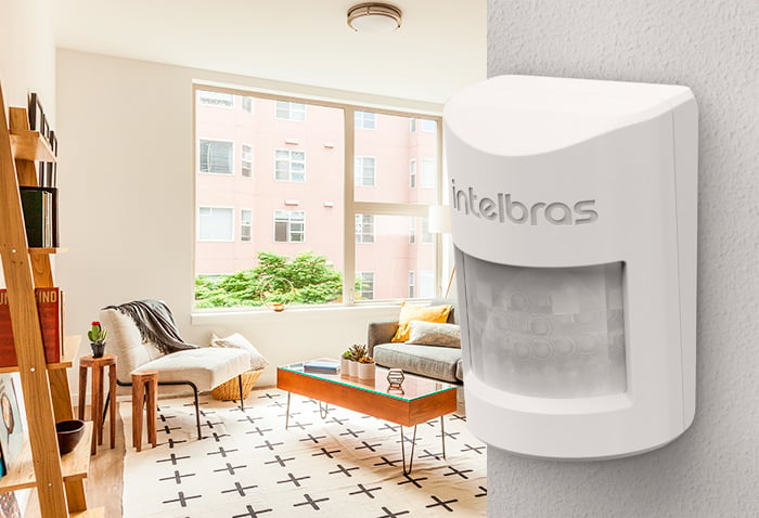 Sensor de movimento interno com fio Intelbras IVP 1000 PET