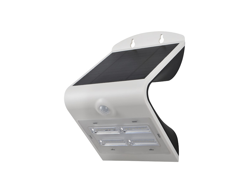 Arandela solar Taschibra Sunshine AS3 com sensor de presença e painel fotovoltaico integrado