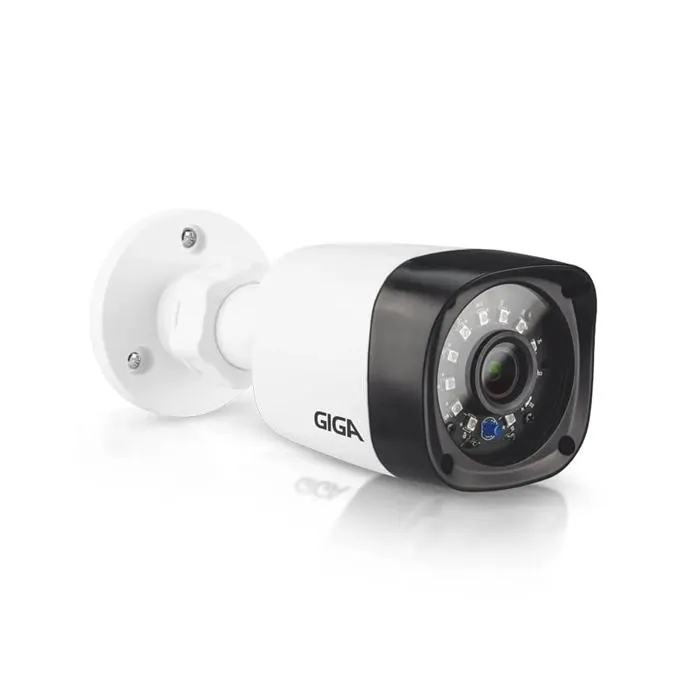 Câmera Giga Security GS0461 usada como exemplo de opção 720p econômica para comparar com Intelbras VHL 1120