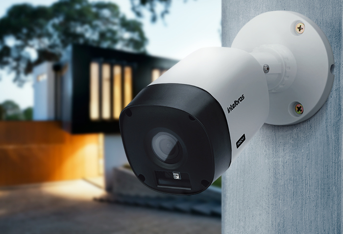 Câmera Intelbras VHL 1120 B G2 usada como referência de câmera bullet 720p de entrada para CFTV coaxial