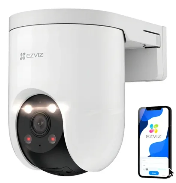 EZVIZ H8C Pro, câmera Wi-Fi externa giratória 360° com suporte de parede