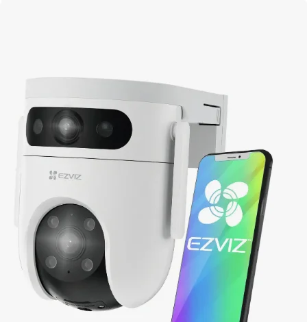 EZVIZ H9c, câmera Wi-Fi externa com lente fixa e lente PTZ no mesmo corpo