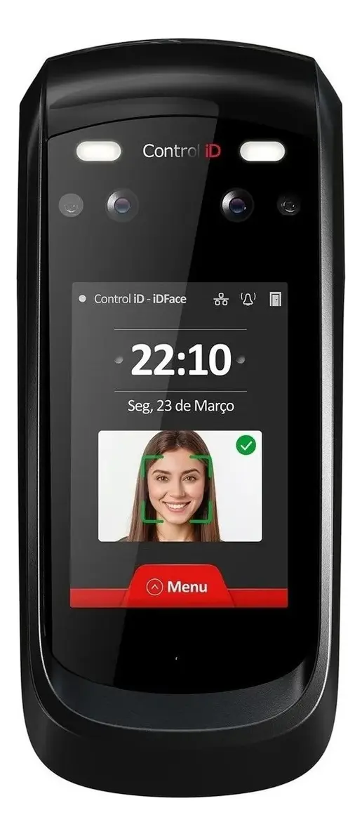 Terminal Control iD iDFace de controle de acesso facial