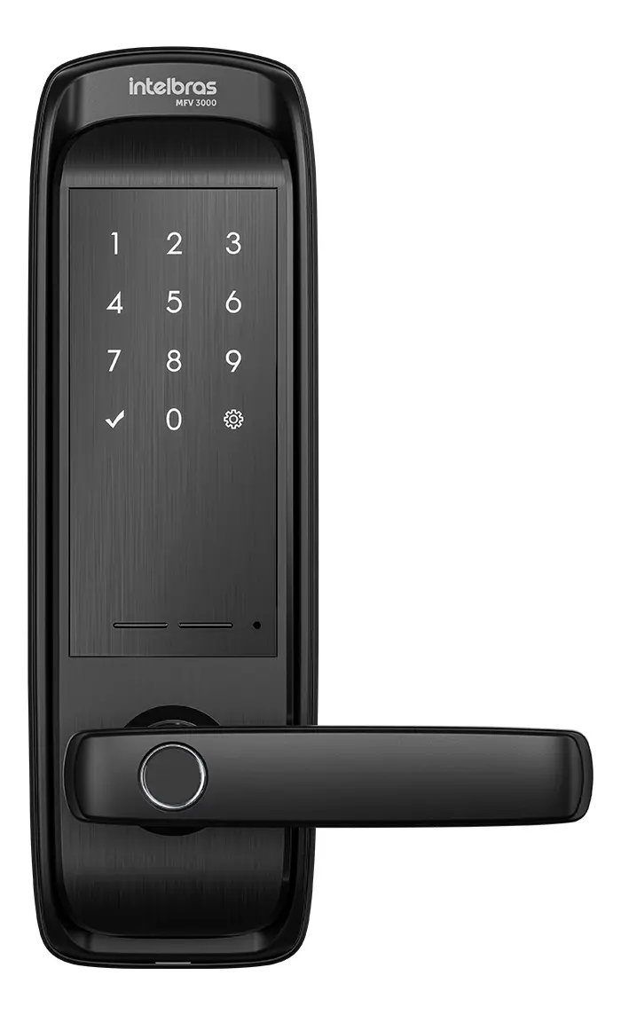 Fechadura digital Intelbras MFV 3000 com biometria e app