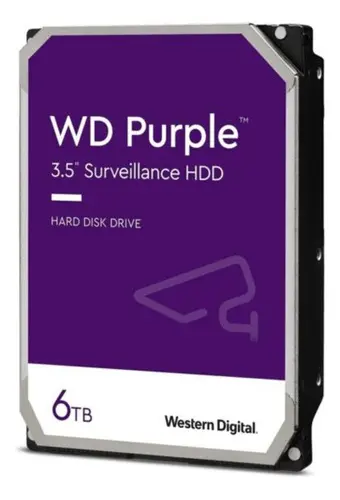 HD WD Purple 6TB para CFTV