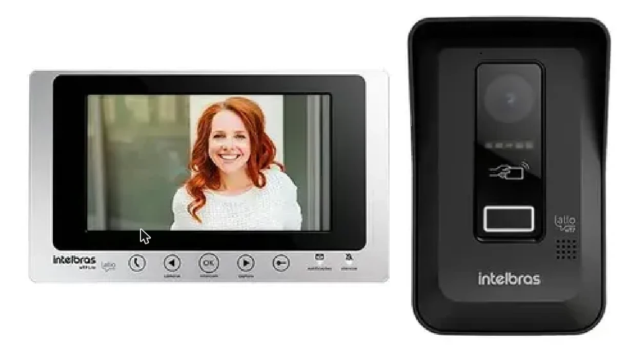 Intelbras Allo WT7 Lite, monitor interno e unidade externa do vídeo porteiro Wi-Fi
