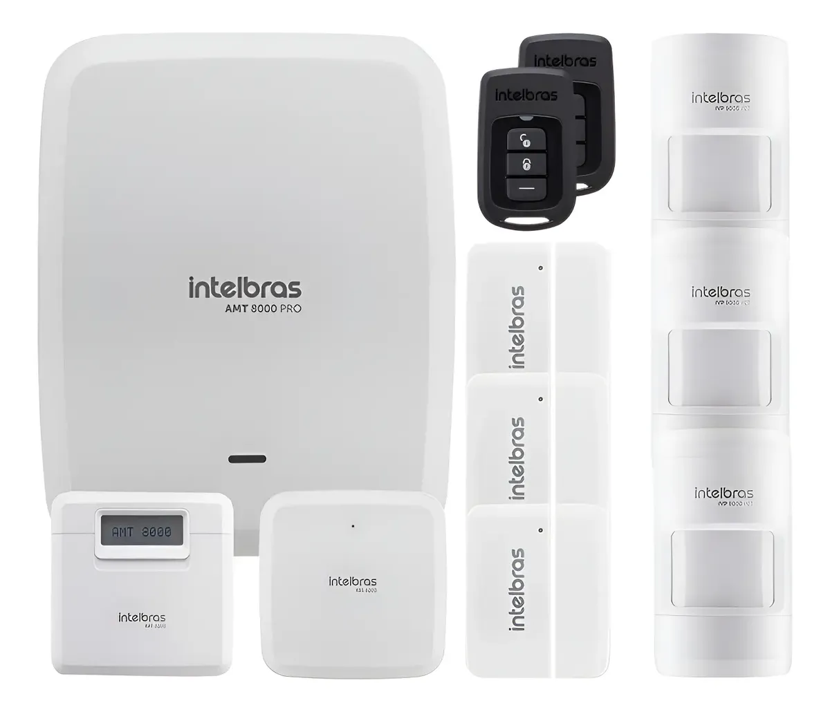 Kit Intelbras AMT 8000 Pro com 6 sensores