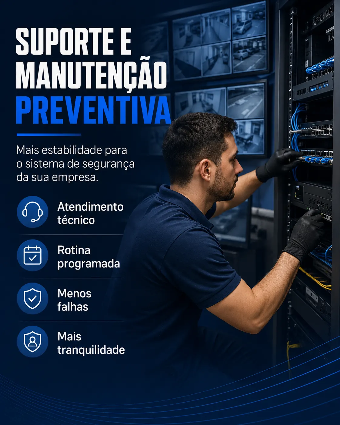 manutenção preventiva de Segurança eletrônica para empresas