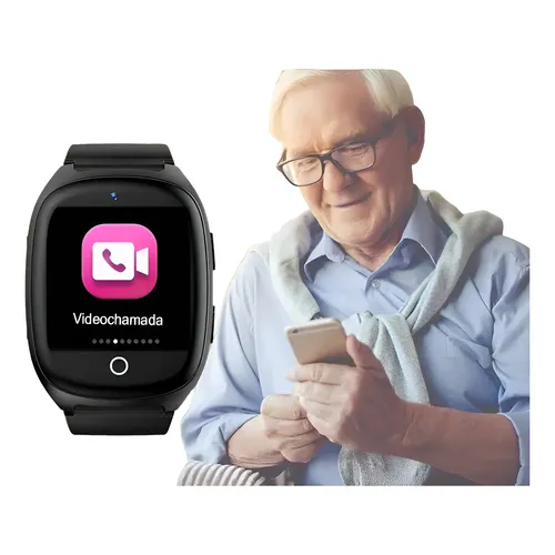 Relógio genérico anunciado com GPS e 4G para idosos